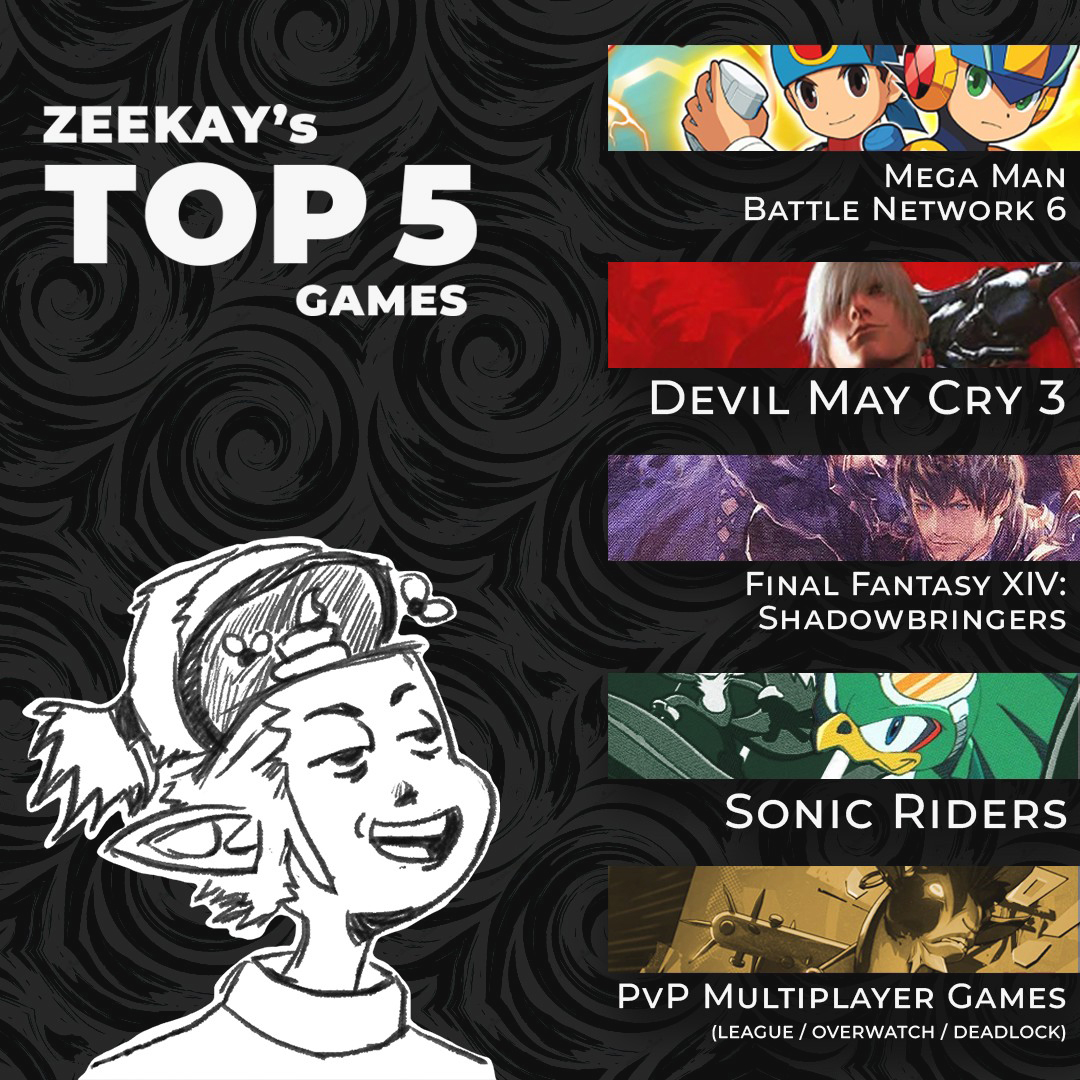 Zeekay's Top 5 Games.